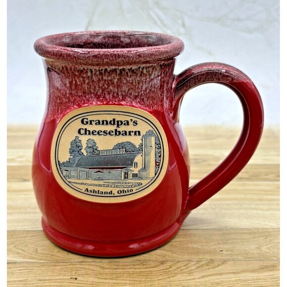 2022 DENEEN POTTERY Stoneware Mug Cup Grandpa's Cheesebarn Ashland Hand-Thrown - Picture 1 of 16